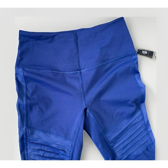 VICTORIA SPORT Victoria’s Secret blue stretchy leggings size Medium - Picture 2 of 6